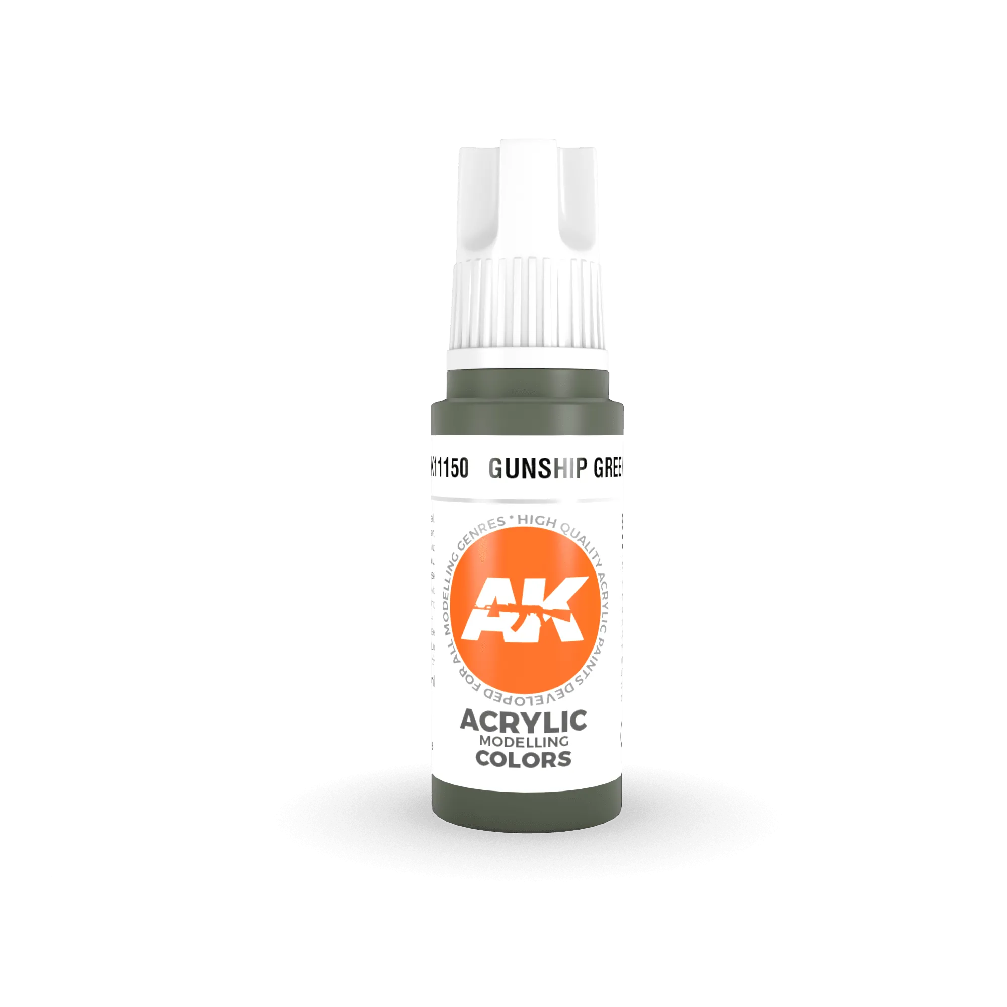 AK Interactive AK11150 3G Gunship Green Acrylic Paint 17ml