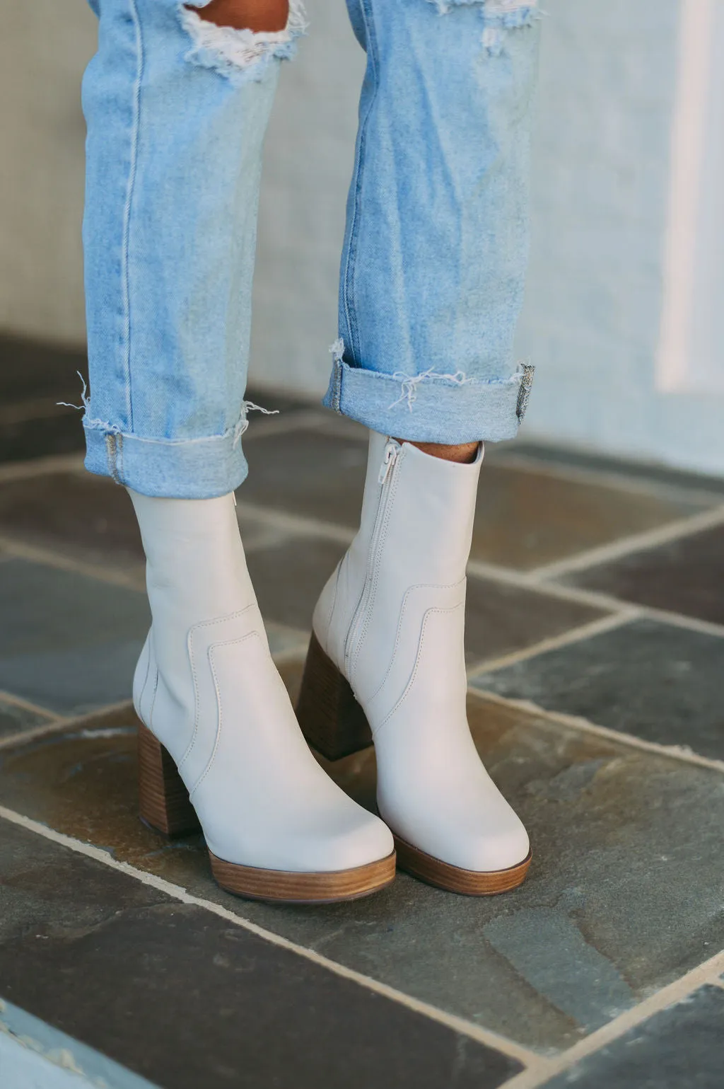Amozae-Edson Booties-Bone