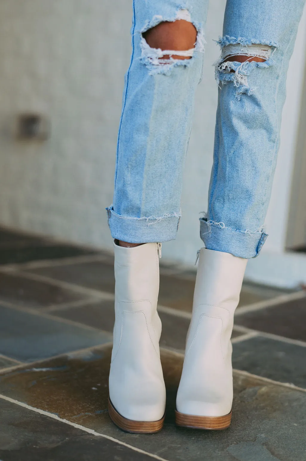 Amozae-Edson Booties-Bone