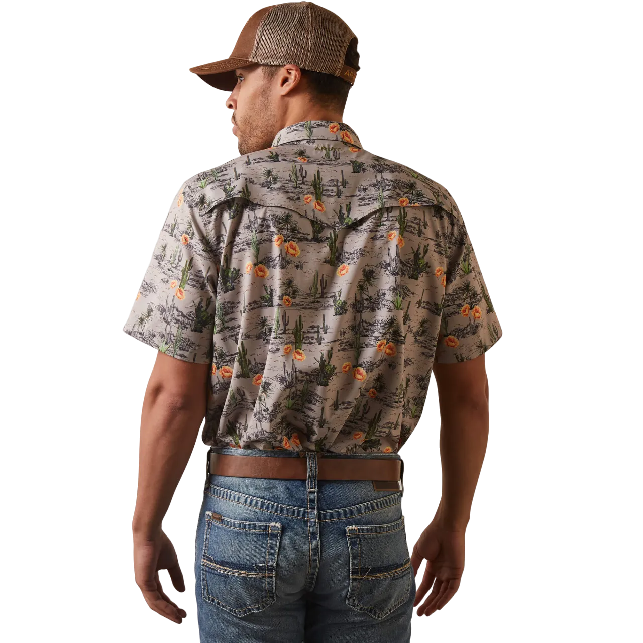 Ariat Men's Dove Desert Scape Ventek Fitted Shirt