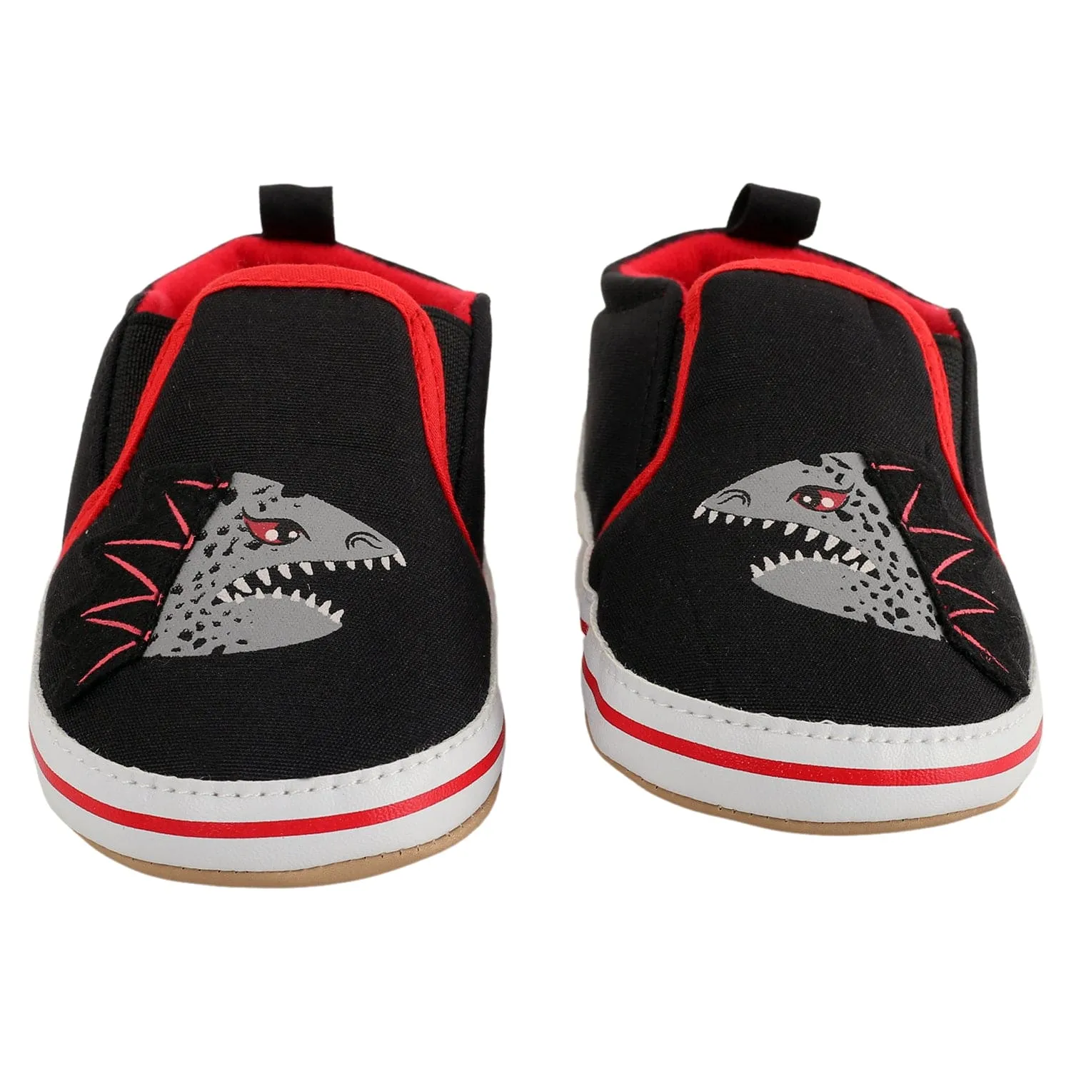 Baby Moo Monster Black Slip-On Booties