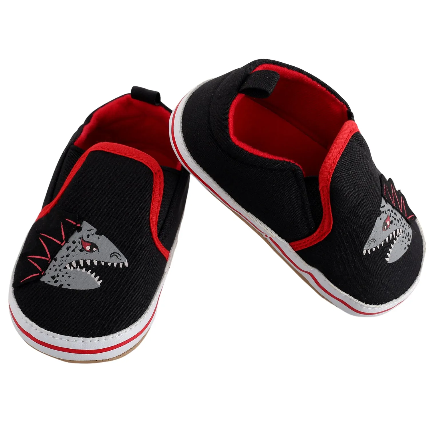 Baby Moo Monster Black Slip-On Booties