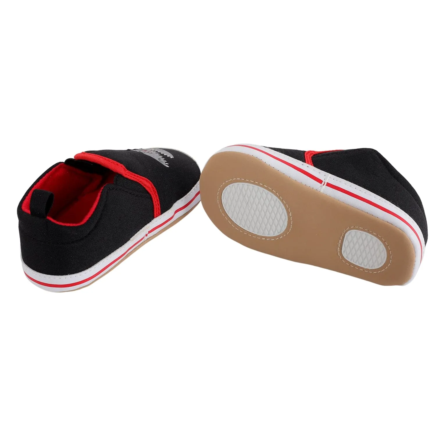 Baby Moo Monster Black Slip-On Booties
