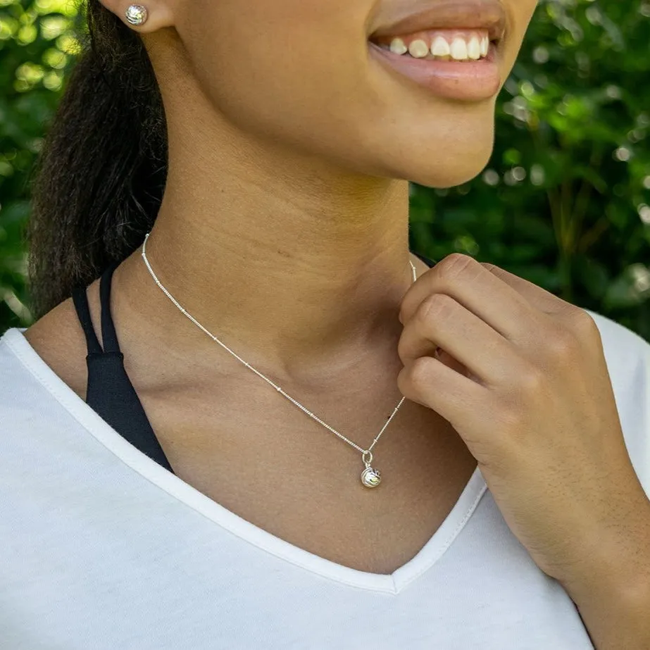 CC Sport Volleyball Necklace and Earrings Gift Set