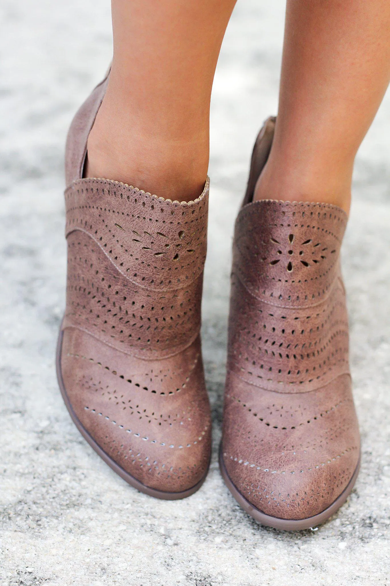 Cinati Taupe Booties