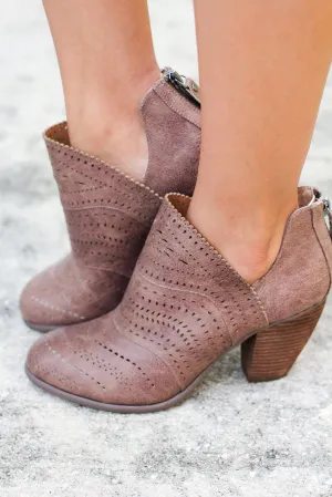 Cinati Taupe Booties