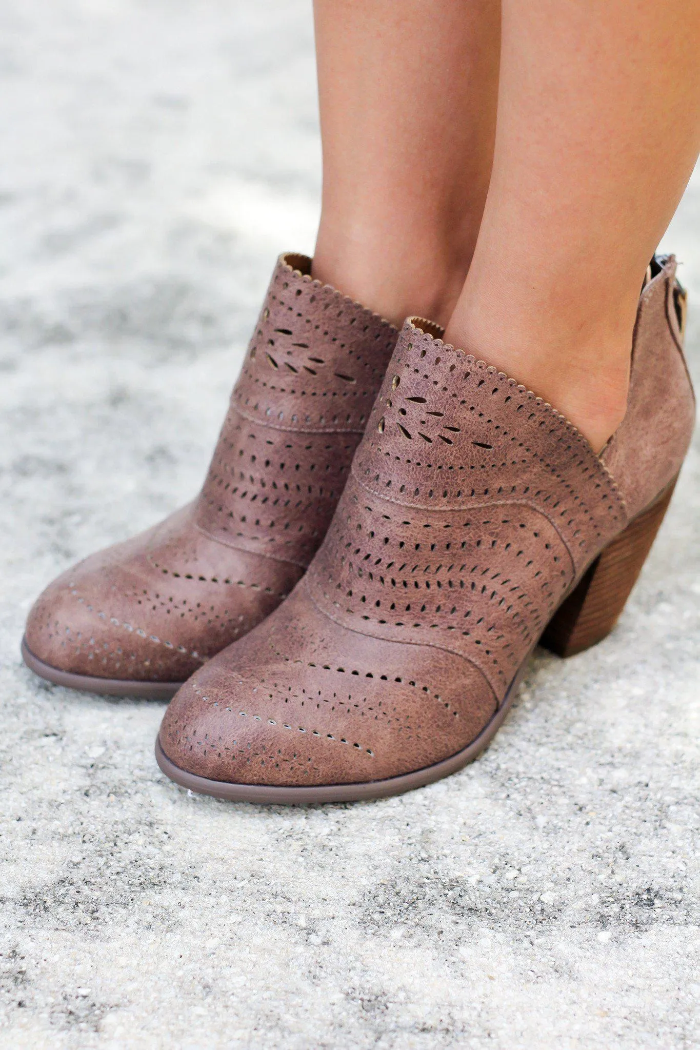 Cinati Taupe Booties