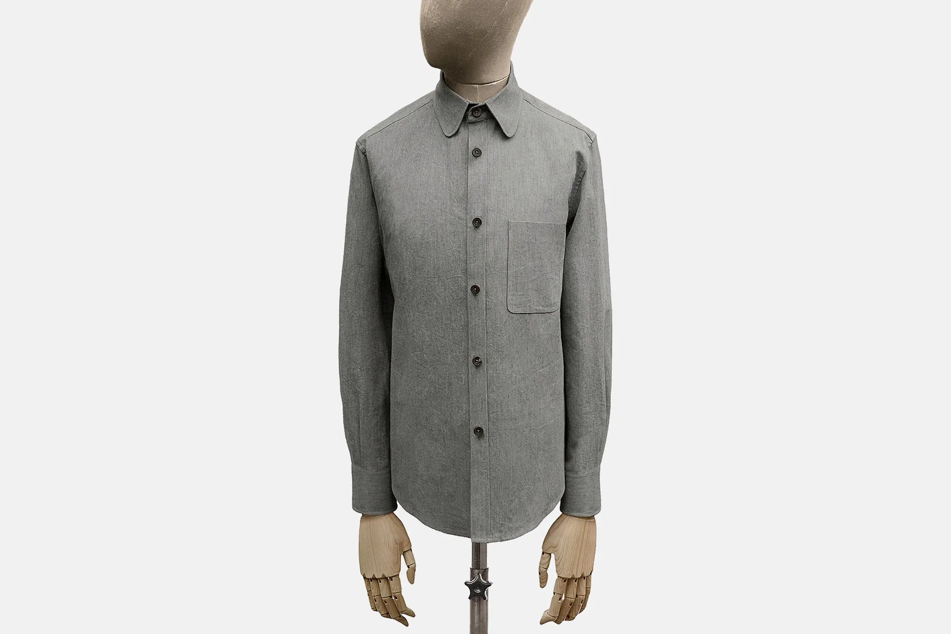 Cotton Standard Collar Shirt