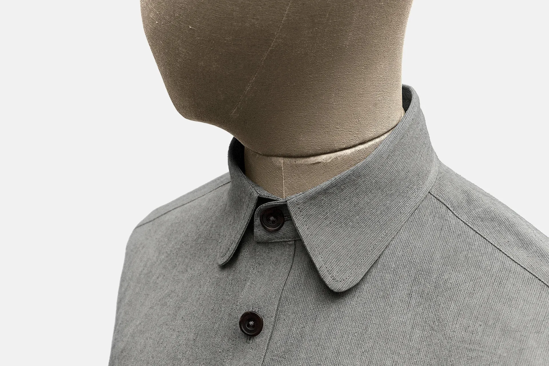 Cotton Standard Collar Shirt