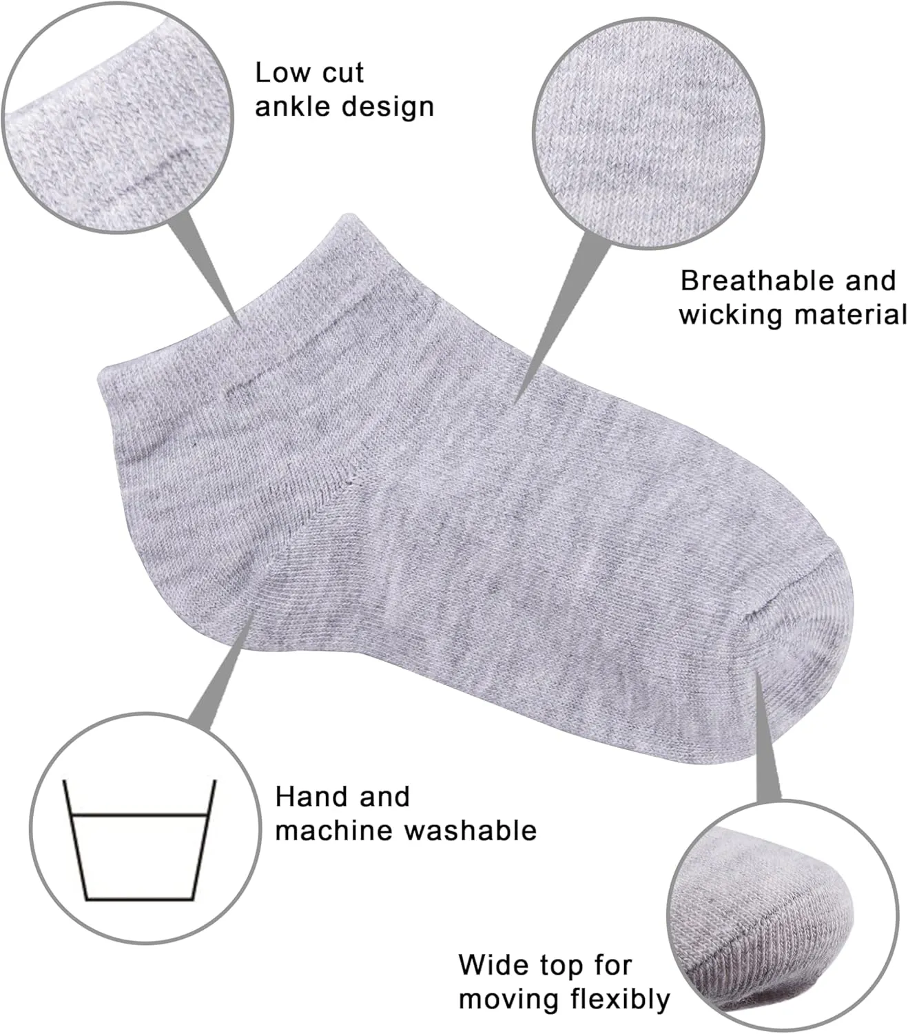 Duufin 25 Pairs Toddler Ankle Socks Kids Low Cut Half Cushion Low Rise Socks for Toddlers Boys and Girls