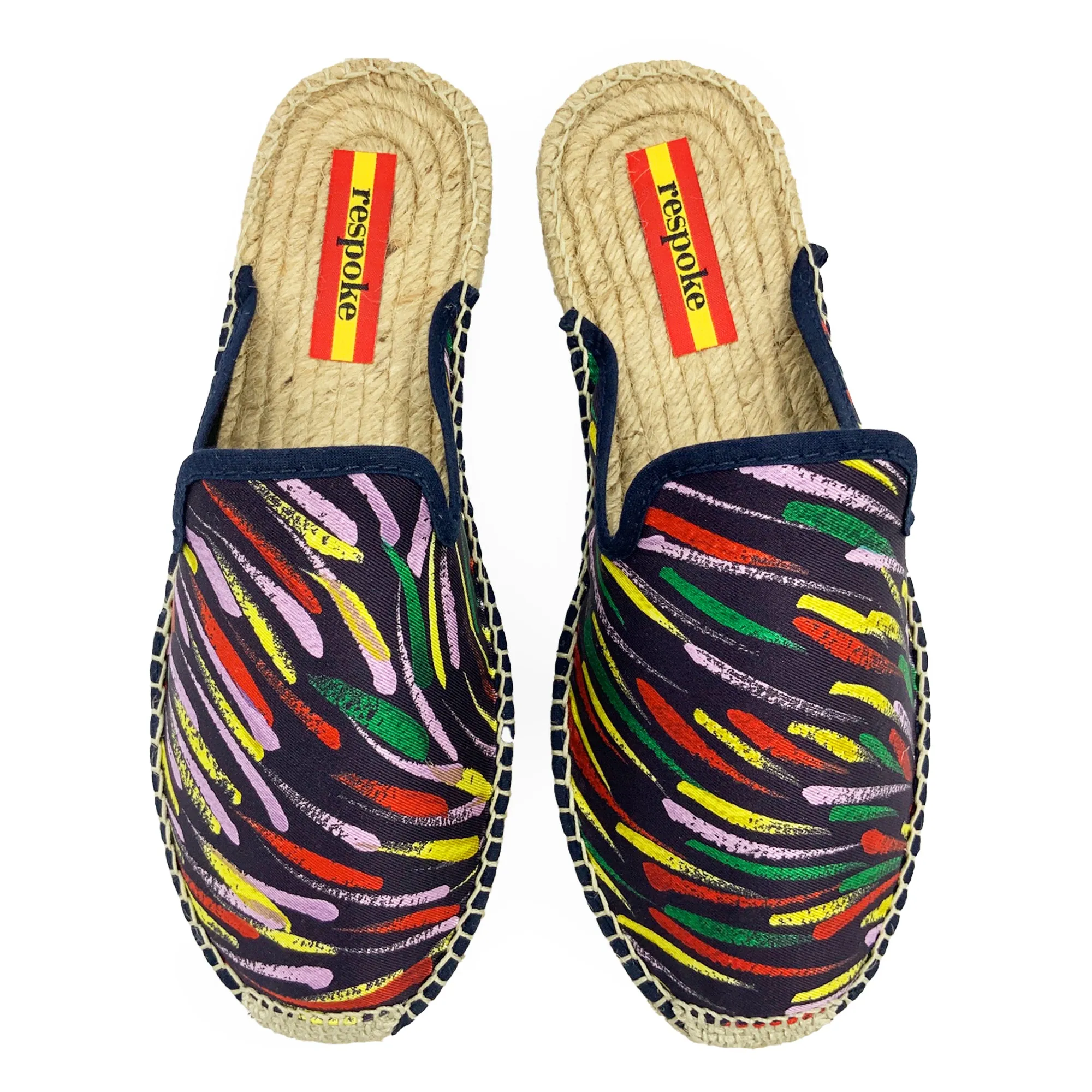 GLORIA Purple/Yellow Mule Espadrilles