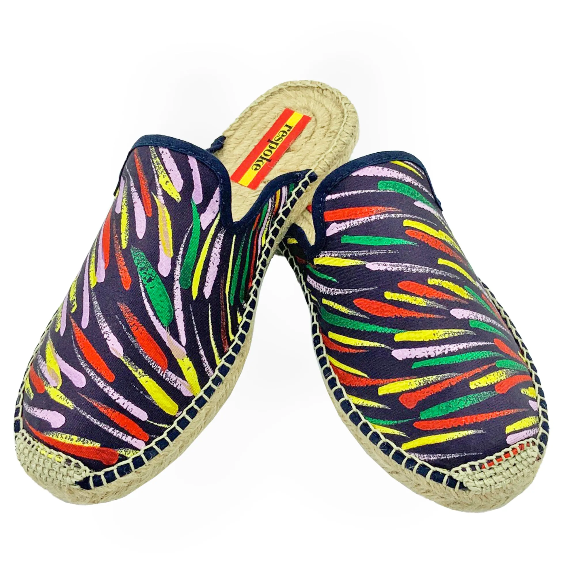 GLORIA Purple/Yellow Mule Espadrilles