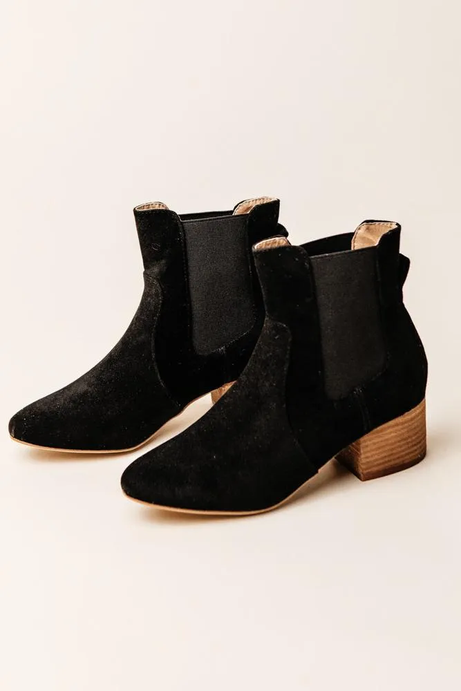 Holly Ankle Booties in Black