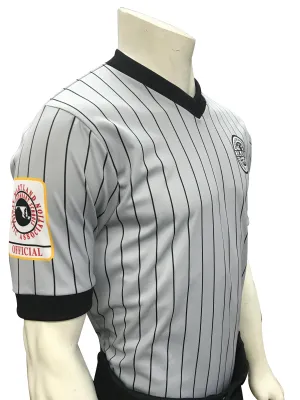 I205MD-WFSL - Smitty "Made in USA" - WFSL IAABO Grey Basketball Men's Short Sleeve Shirt
