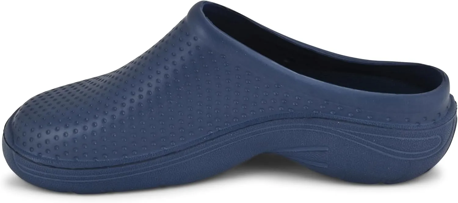 JEFFRICO Breathable Clogs for Women - Lightweight Slip-On Garden, Nursing & Work Shoes with Arch Support - Work Clogs Comfortable EVA Footwear