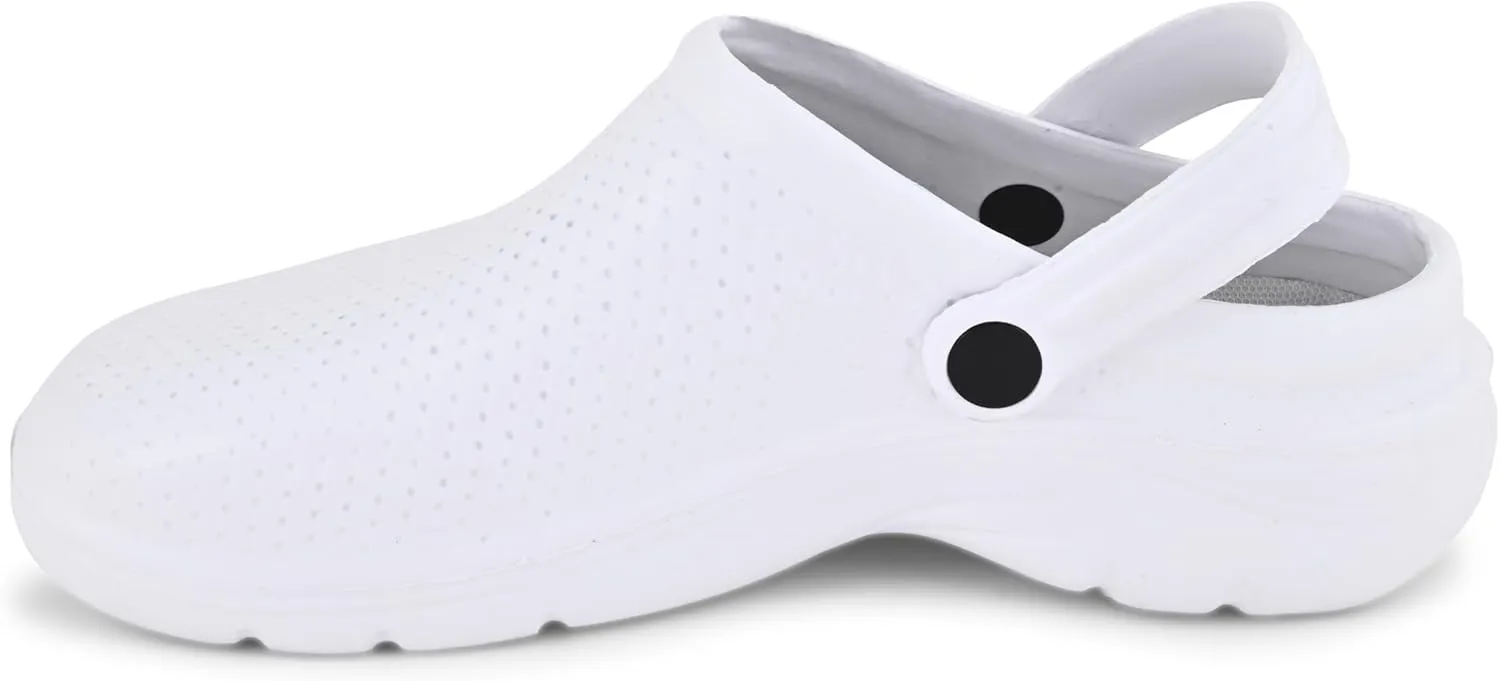 JEFFRICO Breathable Clogs for Women - Lightweight Slip-On Garden, Nursing & Work Shoes with Arch Support - Work Clogs Comfortable EVA Footwear