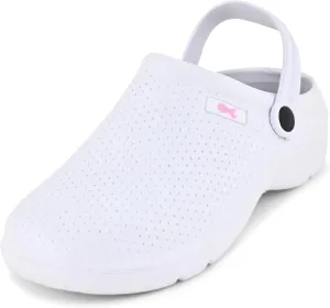 JEFFRICO Breathable Clogs for Women - Lightweight Slip-On Garden, Nursing & Work Shoes with Arch Support - Work Clogs Comfortable EVA Footwear