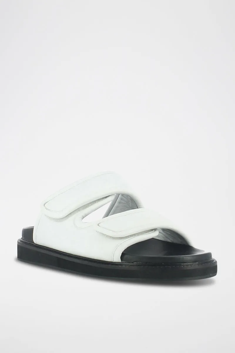Jonak - Mules Warning Cuir  - Blanc