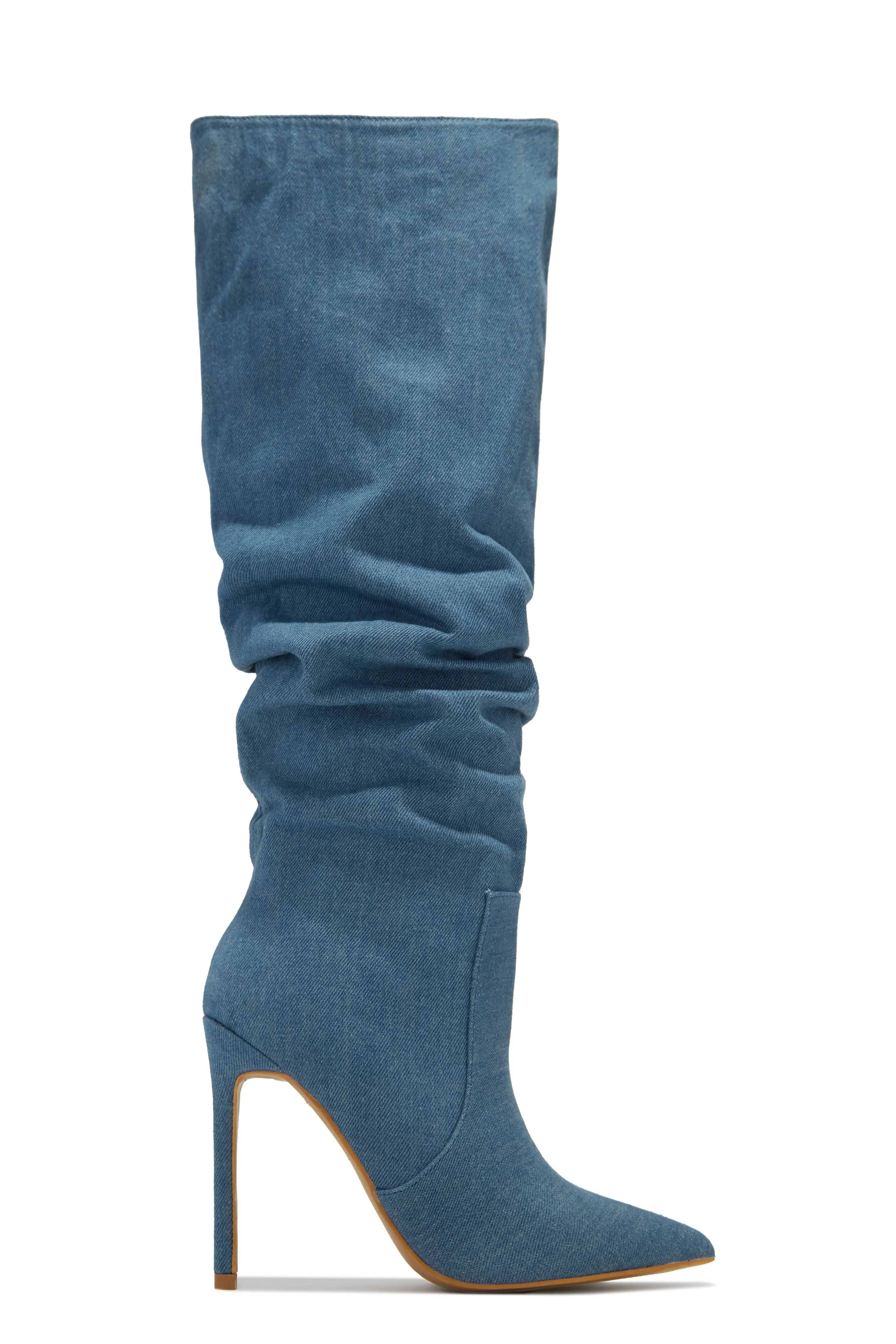 Keep My Cool High Heel Boots - Nude