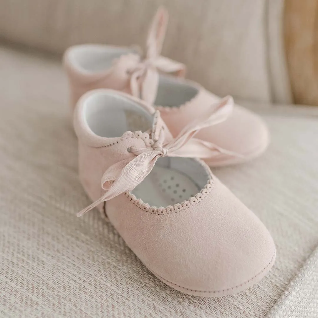 Lola Suede Tie Mary Janes