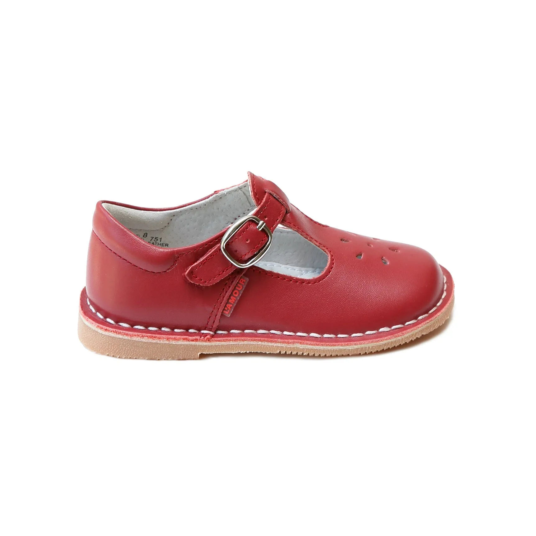 Mary Janes Classic Red Leather T-Strap | Joy