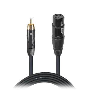 ProX XC-RXF50 50 Ft. Unbalanced RCA to XLR3-F High Performance Audio Cable