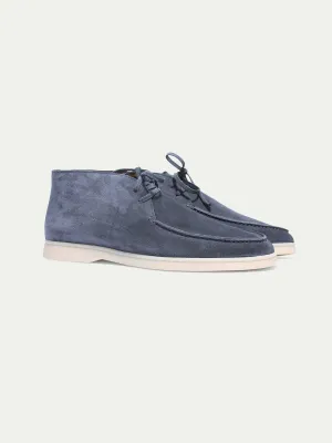 Steel Blue Suede Desert Boot