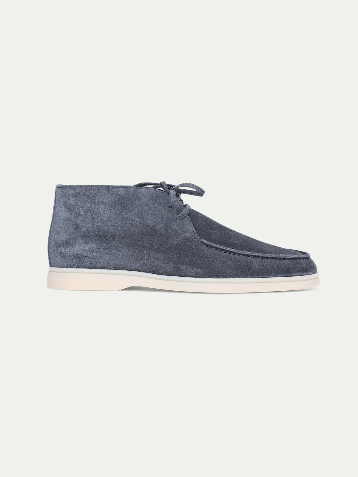 Steel Blue Suede Desert Boot