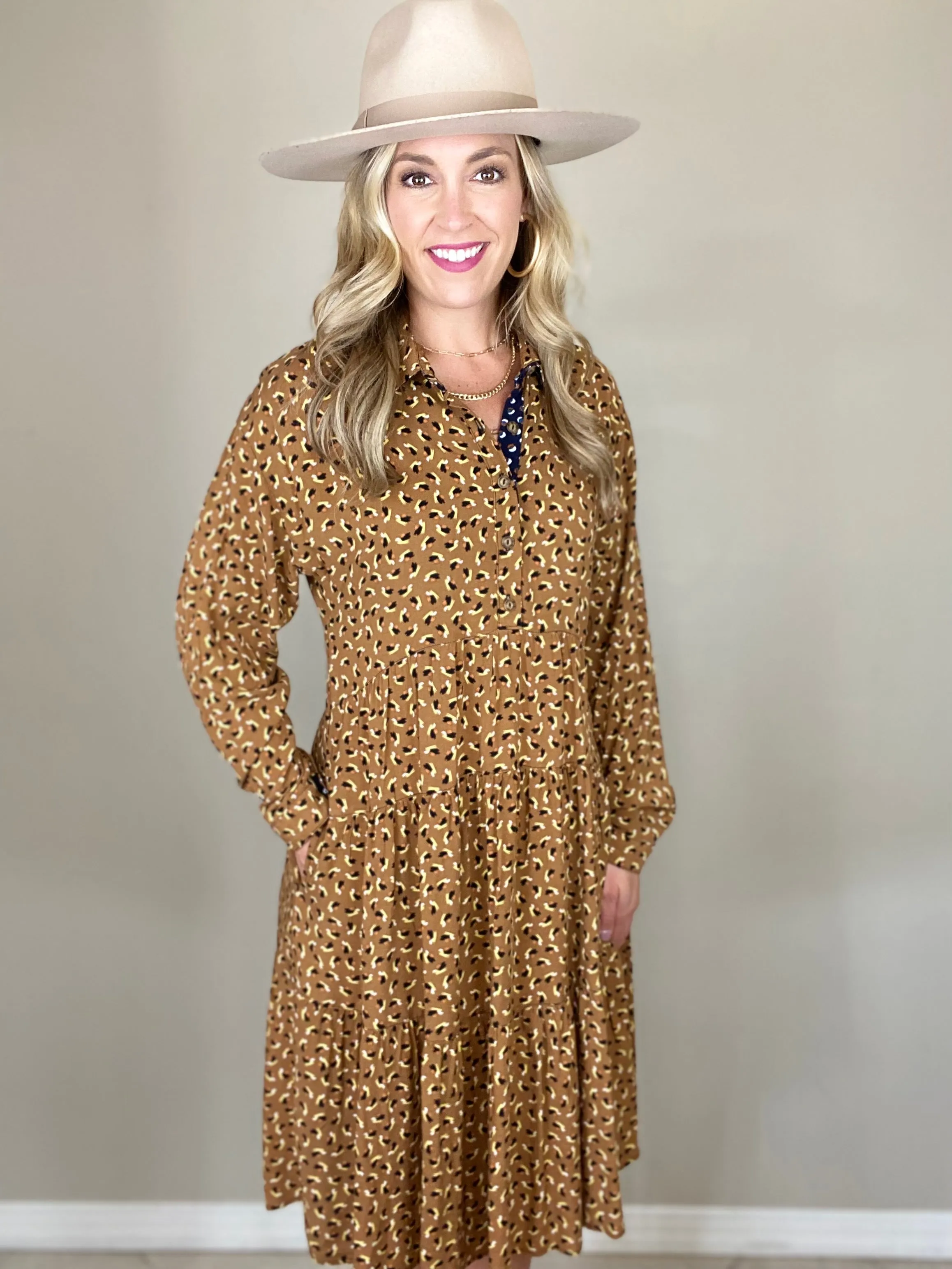 Tiered Shirtdress
