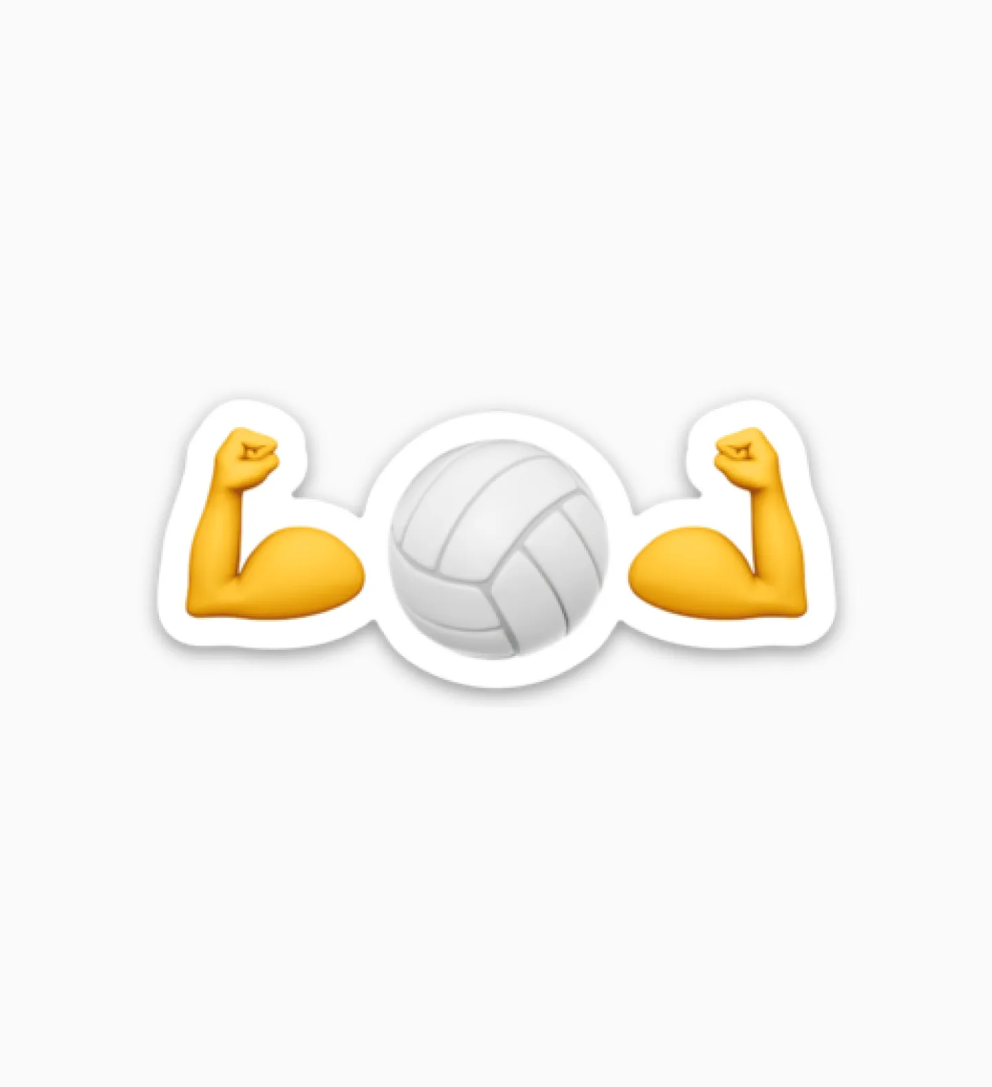 Volleyball Biceps Emoji Sticker