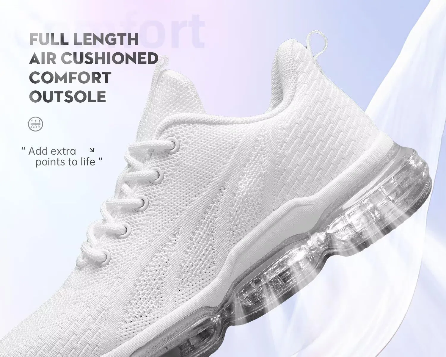 Womens Air Running Shoes Breathable Athletic Fashion Non Slip Walking Tennis Sneakers Mesh Workout Casual Sports